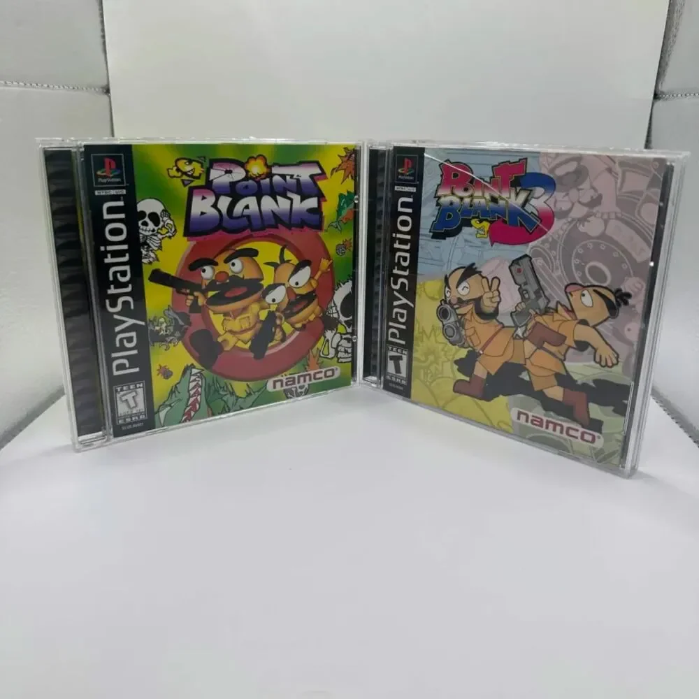 Point Blank 1 & 3 Playstation 1 PS1 Sony Bundle CIB